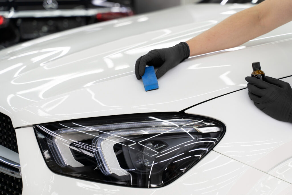 Car clearcoat failure causes and repair example